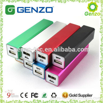 Portable lipstick power bank, 2600mah legoo power bank from China factory